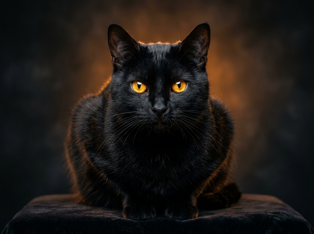 Thai Konja Cat with Amber Eyes